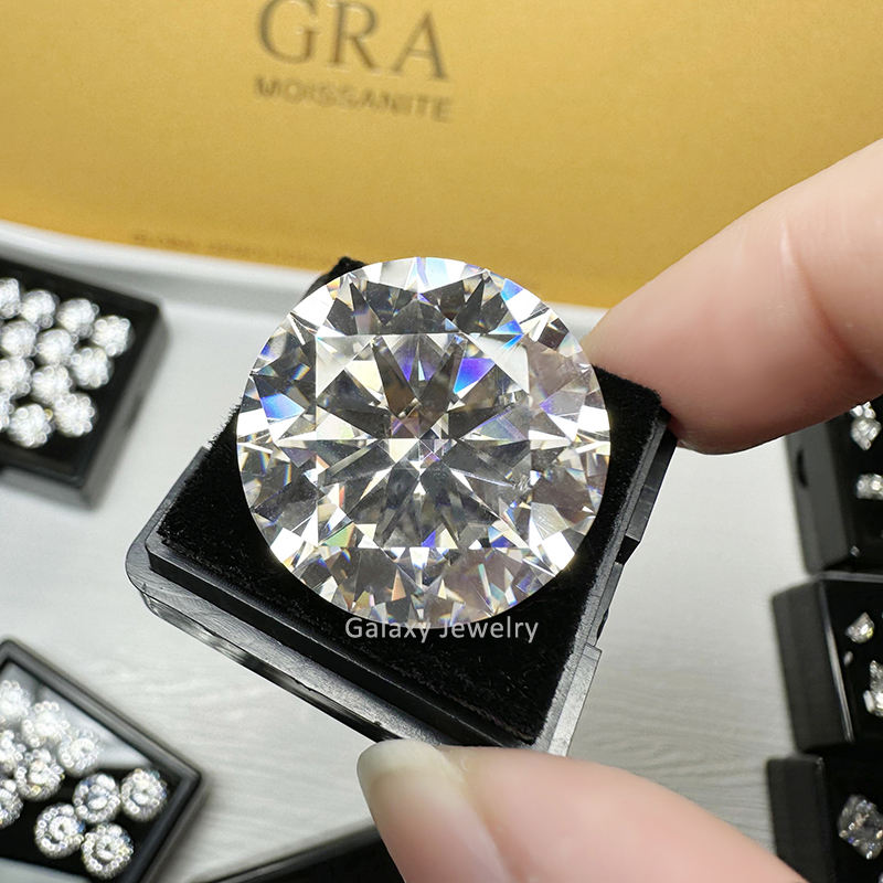Synthetic Gemstone Pass Diamond Tester Loose Stones Flawless D Full Size  VVS Moissanite Diamond for Jewelry Making