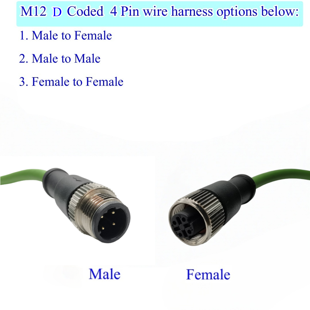 D CODE MALE/FEMALE(4pin)