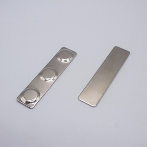 Hechi Opaque Magnetic <b>Name</b> <b>Tag</b> Stainless Steel 60x14x1.0mm Three Hole Badge Holder for Mechanical Audio Medical Equipment - Product Image 2
