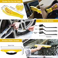 Kit de nettoyage de voiture personnalisé en couleur, kit de brosses de détaillage de haute qualité, accessoires de nettoyage et de lavage de voiture