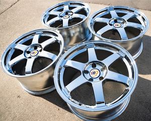 Rines Forjados YRO de 1 Pieza, 17-24 Pulgadas, 5x112, 5x120, 5x114.3, Diseño Cóncavo, Cromado Pulido, Super Single Rim para Toyota Supra JDM Tuning - Product Image 4