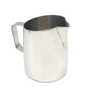 Pichet à lait moderne en acier inoxydable de qualité alimentaire et durable pichet à bec verseur 400ml 600ml ensemble de mesures pour le <span class=keywords><strong>chocolat</strong></span> chaud et le café pour la fête - Product Image 2