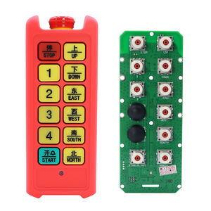 Télécommande industrielle à levage à vitesse unique, 8 boutons, 1 émetteur, 1 récepteur, vente directe - Product Image 2