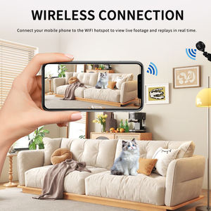 كاميرا صغيرة داخلية لاسلكية ببطارية HIDVCAM إنذار حركة ببطاقة TF تسجيل مع بطارية - Product Image 3