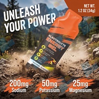 Gélules d'énergie électrolytique avec formule Sodium Potassium Magnésium pour la course de marathon, nutrition sportive, marque privée OEM