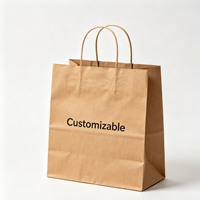 Sac de shopping en papier kraft écologique et recyclable avec logo personnalisé imprimé et poignée plate pour les magasins de vêtements, de cosmétiques et de détail