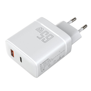 Ilepo Etl Fcc Ce Ukca <span class=keywords><strong>Gan</strong></span> 65W Pd Cargador Usb Puertos duales Enchufe de EE. UU. Carga rápida Cargador rápido 3,0 Cargador de teléfono portátil Pd - Product Image 4