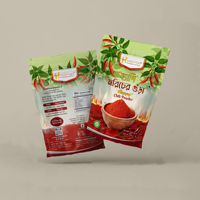 Herbruikbare ziplock verpakking van plastic, staande pouch, voor aardbeien-kaneel-kurkuma poeder, fruitpoeder verpakking