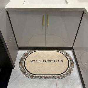 Fabricantes de alfombras de baño personalizadas, alfombrilla de <span class=keywords><strong>ducha</strong></span> lavable antideslizante, <span class=keywords><strong>alfombra</strong></span> absorbente de diatomita, Felpudo de baño, alfombrilla de goma para suelo - Product Image 2