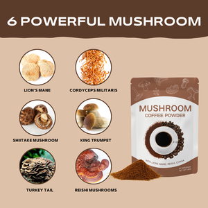 Bolsa de polvo de extracto de café Ganoderma de hongo Reishi instantáneo de etiqueta privada orgánica embalaje mezcla de café Premium - Product Image 5