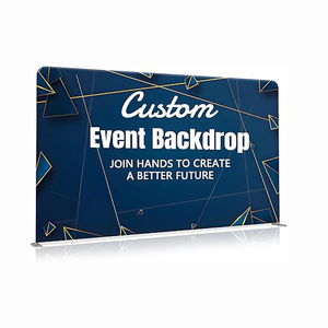 Venta caliente de encargo de la exhibición de la bandera de diseño de su foto Logo telón de fondo niños cumpleaños Baby Shower boda aniversario decoración del hogar - Product Image 1