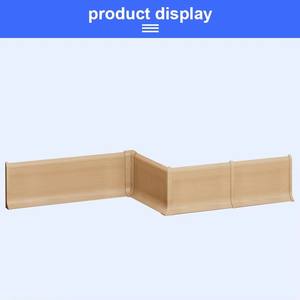 Plinthe en aluminium durable avec finition imitation bois réaliste pour la protection des sols et des murs intérieurs – Disponible - Product Image 4