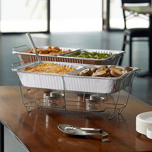 Disposable Chafing <b>Servers</b> with Covers <b>Food</b> <b>Warmer</b> for Parties <b>Buffets</b> - Product Image 2