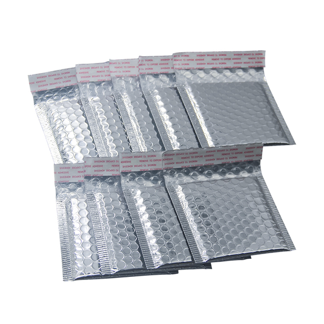 Wholesale Eco-Friendly Metallic Bubble Mailer Waterproof Padded Envelope Shipping Packaging