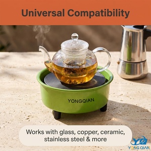 YONGQIAN Mini Estufa Eléctrica <span class=keywords><strong>de</strong></span> 300W, Placa Calefactora Compacta <span class=keywords><strong>de</strong></span> un Solo Quemador para Derretir Cera, Café, Té, Oficina - Product Image 4