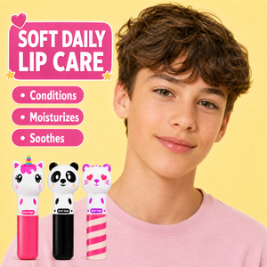 Baume à lèvres réparateur 3-en-1 hydratant, brillant et confortable pour lèvres sèches et gercées, formule végétalienne pour enfants et peaux sensibles - Meilleure vente - Product Image 6