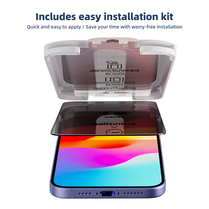 Protection d'écran en verre anti-espion OEM 9H avec applicateur facile pour <span class=keywords><strong>iPhone</strong></span> <span class=keywords><strong>13</strong></span> 14 15 16 17 <span class=keywords><strong>Pro</strong></span> <span class=keywords><strong>Max</strong></span> Plus - Product Image 5