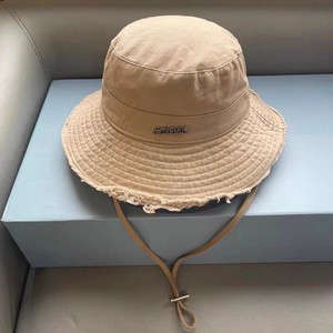 Chapeau de pêcheur japonais en métal déchiqueté avec lettres, grand bord pare-soleil, nouveau chapeau de pêcheur pour femme, chapeau de protection solaire - Product Image 1