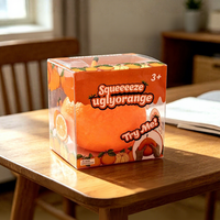 Jouets Squishy Tendance 2026 : Jouet Squishy Géant, Squish Orange Jumbo, Jouets Sensoriels Souples Anti-Stress, Jouet à Presser