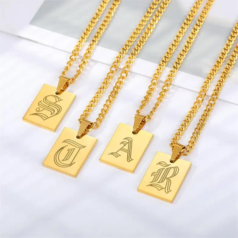 ยอดนิยม18K Gold Plated สแตนเลสสร้อยคอเครื่องประดับ Minimalist แฟชั่นเก่าปรับแต่งสร้อยคอ