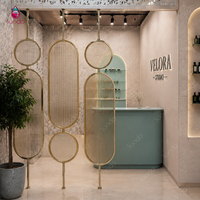 Ensemble de mobilier de salon de coiffure de luxe sur mesure Sundo, miroir de coiffage rétroéclairé par LED, poste de réception, design de salon de beauté