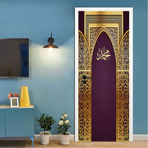 DIY Environmentally Material Cheap Waterproof Easy Peel Self-Adhesive 3D Door <strong>Sticker</strong> With High Quality - Product Image 1