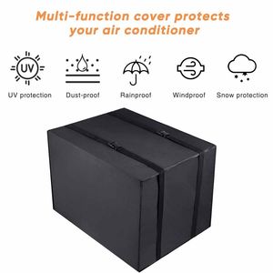 Couverture d'étanchéité pour fenêtre Airlock, pour unité de climatisation extérieure, noire, anti-poussière, usage domestique - Product Image 3