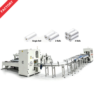 Machine d'emballage entièrement automatique pour rouleaux de papier toilette (4-48 rouleaux) pour emballage multi-packs