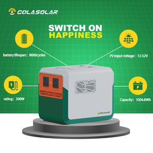 Générateur solaire portable COLA <span class=keywords><strong>SOLAR</strong></span> <span class=keywords><strong>1000</strong></span> <span class=keywords><strong>Pro</strong></span> 1000Wh à onde sinusoïdale pure, sortie AC/DC, contrôleur MPPT, pour voyages en plein air, camping-car, camping - Product Image 3