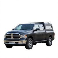 Kap Truk Aluminium Langsung dari Pabrik untuk RAM 1500 2021 2022 6.4FT dengan Jendela Samping Kaca Geser Besar