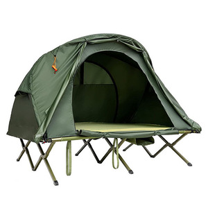 Source Usine Personnalisé Extérieur <span class=keywords><strong>Bivouac</strong></span> Vert Portable Deux Couches Classique Étanche 4 Saisons Randonnée Tunnel Camping Tentes - Product Image 1