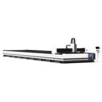 Máquina de corte por láser de fibra de alta potencia para riel de tierra de pórtico de 30000W con cabezal oscilante para industrias de fabricación de estructuras de acero