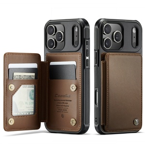 Funda de Piel de Lujo con Tapa Abatible, Ranuras para Tarjetas y Soporte para iPhone 17 Air 16 Pro Max 15 14 - Product Image 3