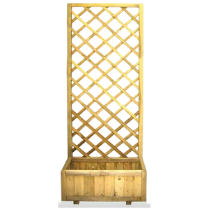 Panel de rejilla rectangular de 90x40x180H con accesorios exteriores de maceta - Product Image 1