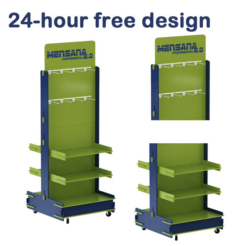 Apache Customizable Plywood Hook Wooden Display Rack for Product Storage and Display — view 3