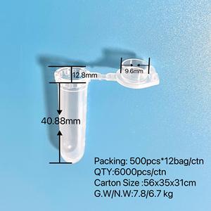 Laboratório plástico estéril <span class=keywords><strong>Falcon</strong></span> Centrífuga Tubo 2 ml Microcentrífuga Tubo com Snap Cap - Product Image 5