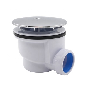 GUIDA 718030 115mm copertura cromata in plastica ABS <span class=keywords><strong>scarico</strong></span> piatto <span class=keywords><strong>doccia</strong></span> fondo stagno bianco - Product Image 1