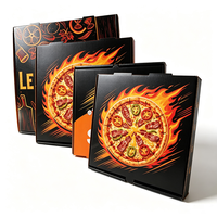 Boîte à pizza personnalisée avec logo, conception gratuite, boîte à restauration rapide, emballage alimentaire de qualité alimentaire, impression numérique, anti-écrasement, pour bar, boîte d'échantillons
