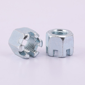 Écrous hexagonaux à tête hexagonale fendue, écrous hexagonaux fendus à couronne, écrous hexagonaux fendus - Product Image 1