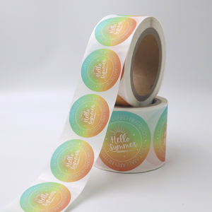 Étiquettes personnalisées imprimées en vinyle, durables, résistantes <span class=keywords><strong>à</strong></span> l'huile, écologiques, pour les boissons, gobelets/bouteilles, emballages <span class=keywords><strong>de</strong></span> boissons, autocollants ronds imperméables - Product Image 6