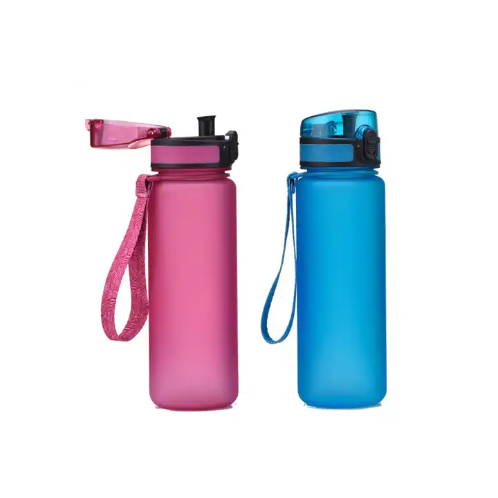 500ml sports water bottles with pop-up