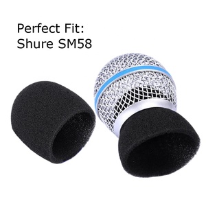 Cubierta interior de espuma de 36mm y 37mm para micrófono <span class=keywords><strong>Shure</strong></span> <span class=keywords><strong>SM58</strong></span>, cubiertas de espuma de esponja para micrófono con reducción de ruido - Product Image 3