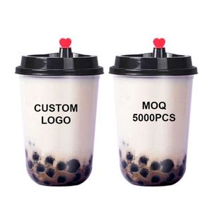 Vaso Desechable de PP en Forma de U de Pared Simple, 90 mm de Diámetro, Alta Permeabilidad, para Bebidas Frías y Calientes, Café, Limón, con Logotipo Personalizable - Product Image 2