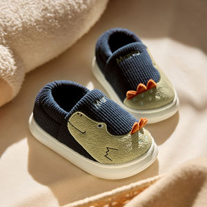 <span class=keywords><strong>Hiver</strong></span> Chaud Mignon Cartoon Intérieur Mule Doux Antidérapant Chaussons Fluffy pour Enfants Adolescents Garçons Filles Enfants Maison <span class=keywords><strong>Chaussures</strong></span> Coton Usine - Product Image 4