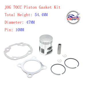 <span class=keywords><strong>Kit</strong></span> d'anneaux de Piston, haute Performance, 10MM, 47MM, 2 temps, <span class=keywords><strong>70cc</strong></span>, pièces pour JOG MINARELLI 1P40QMB ATV Go Kart - Product Image 2
