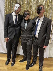 HLC Parejas Masquerade Ball Máscaras <span class=keywords><strong>Phantom</strong></span> Of <span class=keywords><strong>The</strong></span> Opera Half Face Glitter Hombres Máscara Halloween Vintage Carnival Máscaras Fabricante - Product Image 6