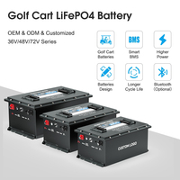 Baterai LiFePO4 72V 105Ah Berkinerja Tinggi untuk Golf Cart 36V 48V 72V 100Ah 200Ah untuk AGV Kendaraan Kecepatan Rendah