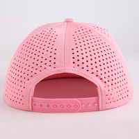 Casquette de golf personnalisée avec logo, légère, respirante, imperméable, à séchage rapide, perforée, 7 panneaux, découpe laser, fermeture snapback