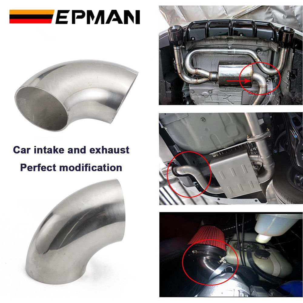 Tubo Di Scarico A Gomito 45° - Diametro Esterno 32 Mm, Acciaio Inossidabile SS304, Per Modifiche Auto