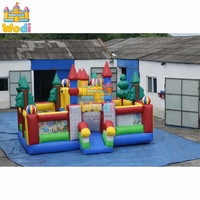 WODI Tobogán Acuático Comercial de PVC de Grado Comercial de 0.55mm para Niños y Adultos, Lona de PVC WODI Plato
